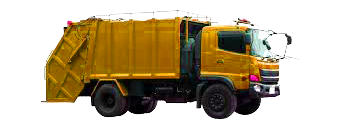 yellow bin lorry