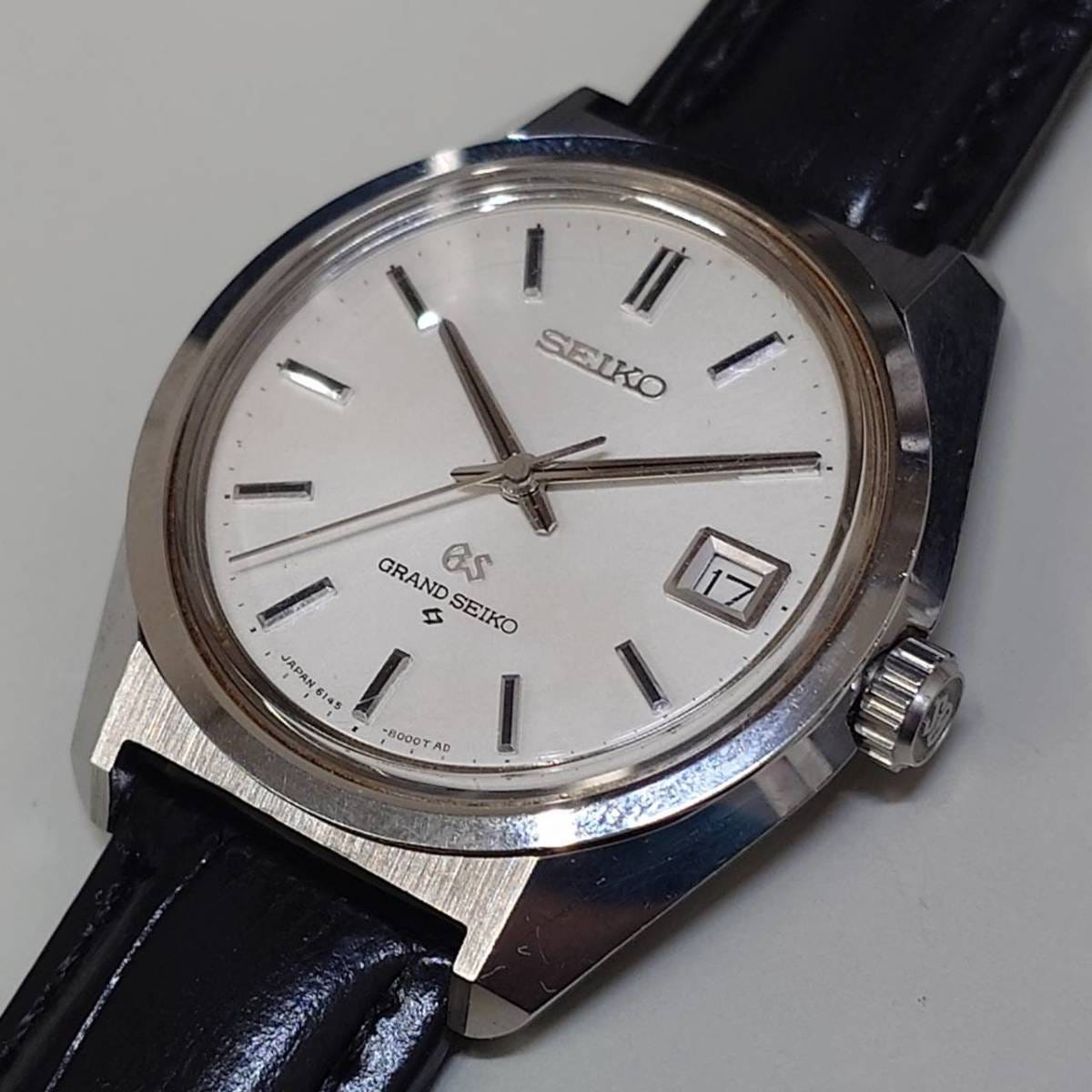 1円～ 動作品 美品 グランドセイコー GS GRANDSEIKO 6145-8000 諏訪 メダリオン 自動巻き AT メンズ 腕時計 アンティーク ビンテージ
