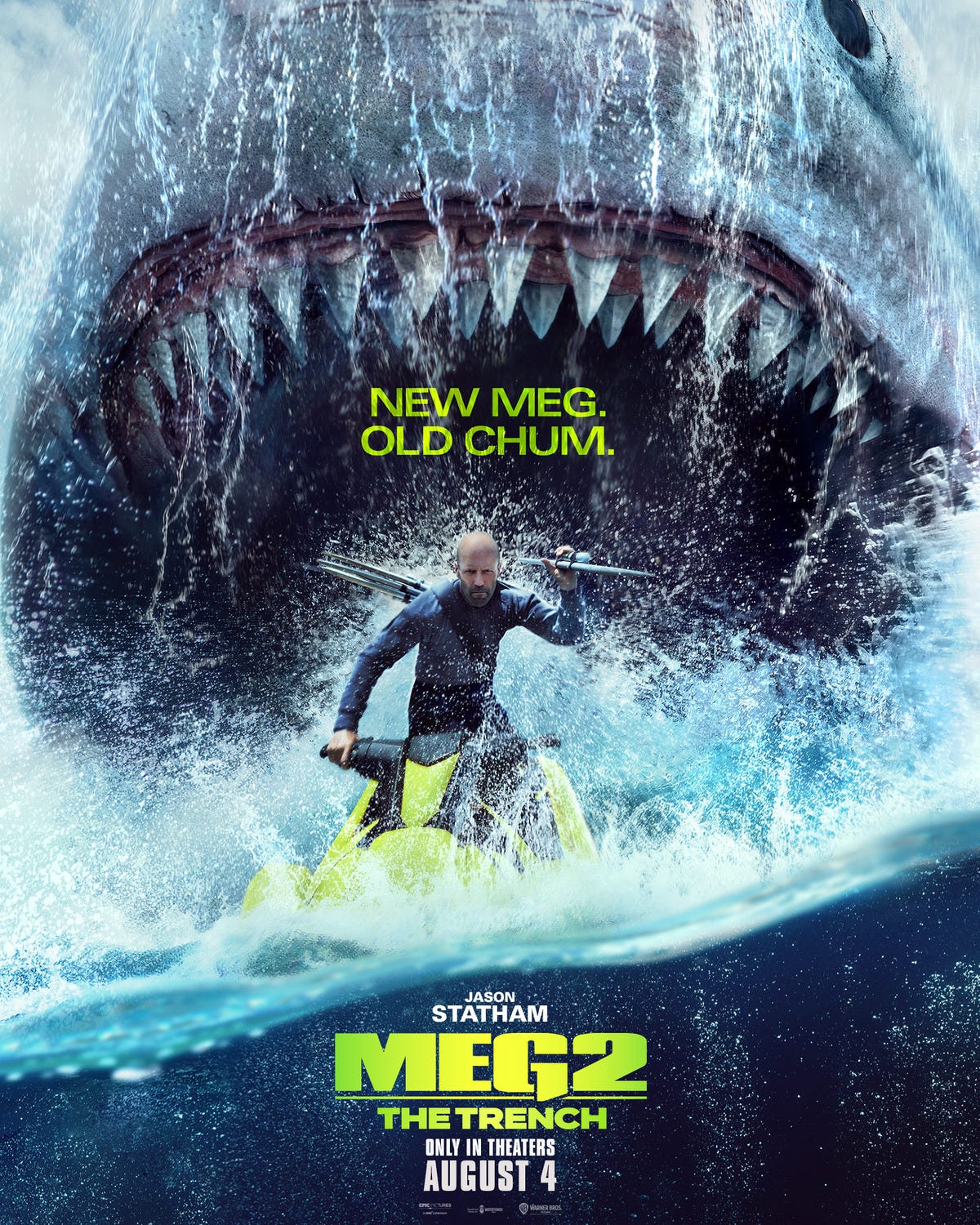 Meg 2: The Trench Poster The Stath Jason Statham
