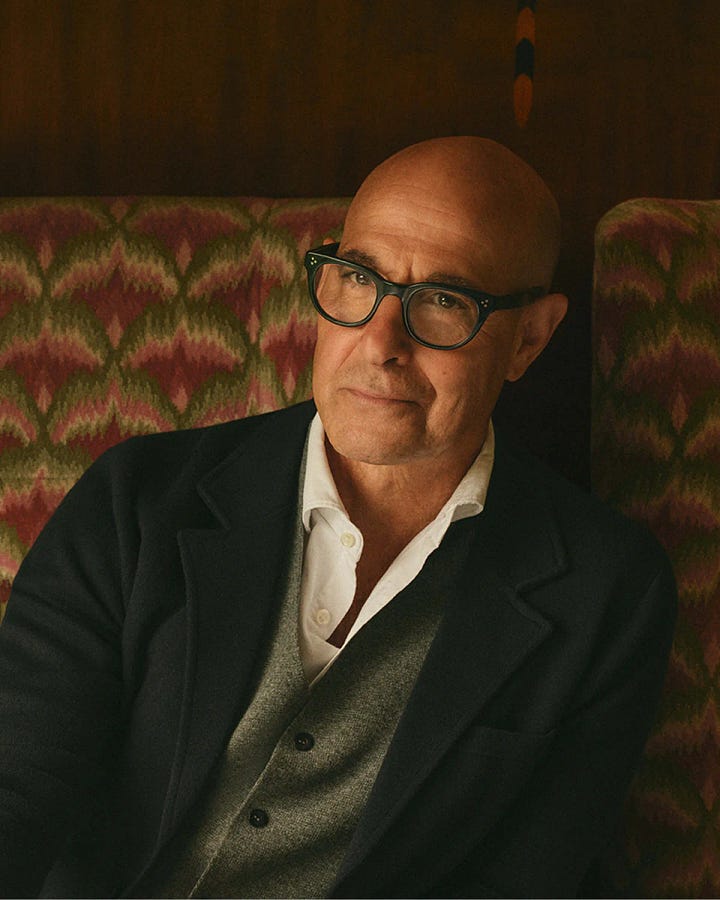 A Love Letter to Stanley Tucci's Grey Cardigan