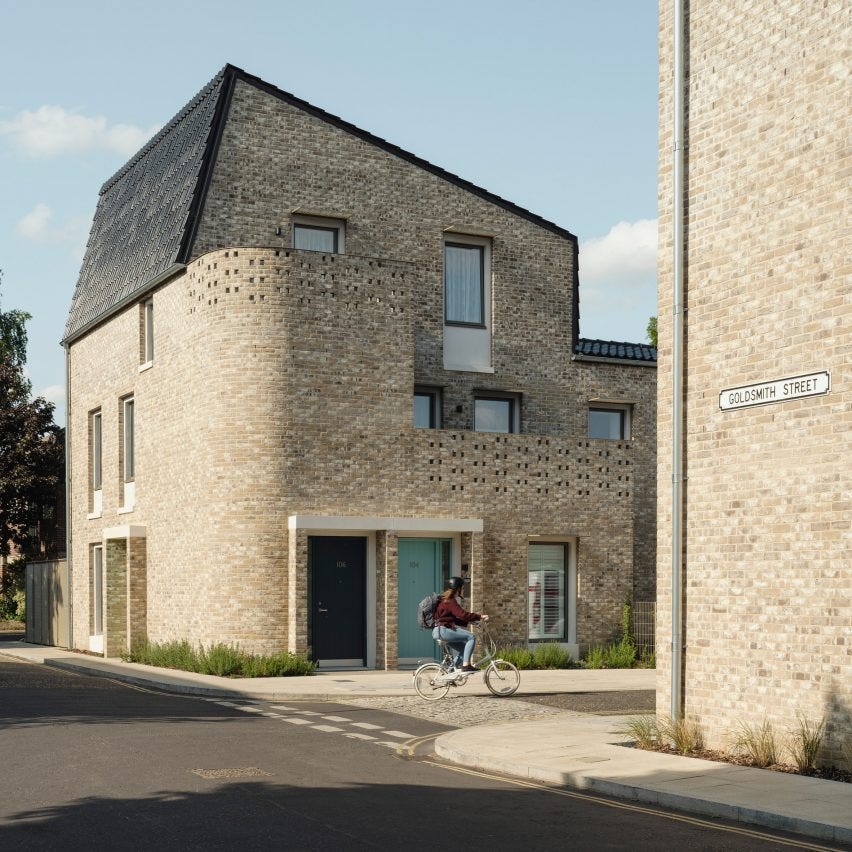 Brick social housing in Norfolk
