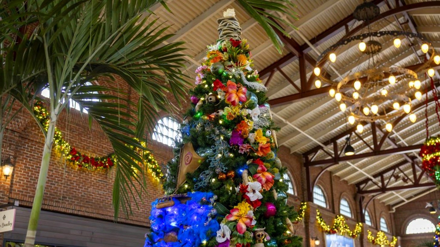 A themed tree at the 2023 Disney Springs Christmas Tree Stroll. Image: Disney/Mariah Wild A themed tree at the 2023 Disney Springs Christmas Tree Stroll. Image: Disney/Mariah Wild