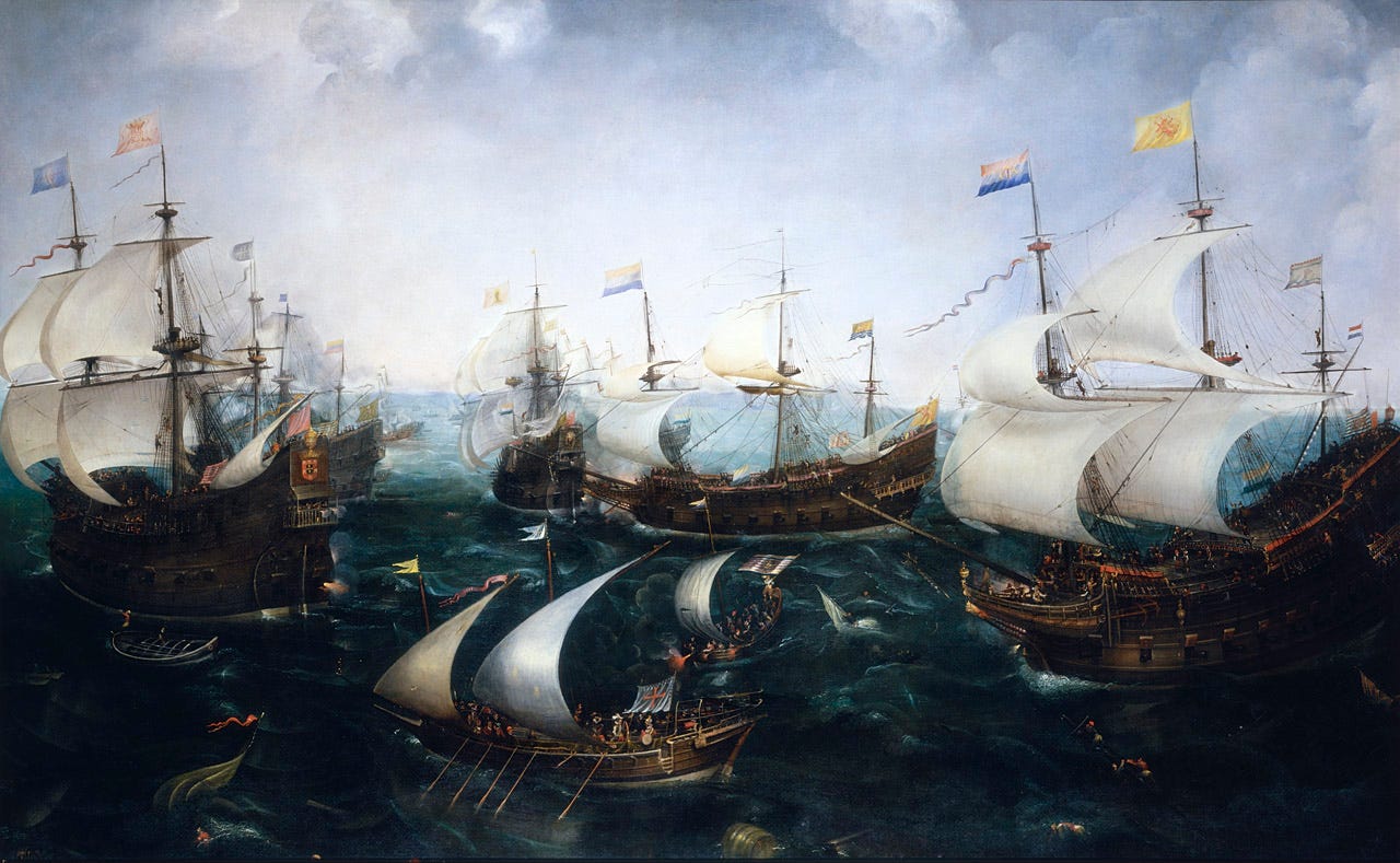 Heemskerk's Defeat of the Spaniards at Gibraltar, 25 April 1607 | Royal Museums Greenwich Heemskerk's Defeat of the Spaniards at Gibraltar, 25 April 1607 | Royal Museums Greenwich