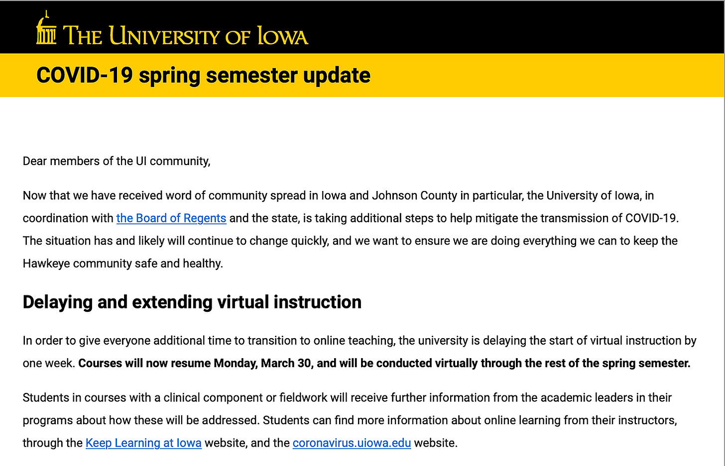 uiowa covid email