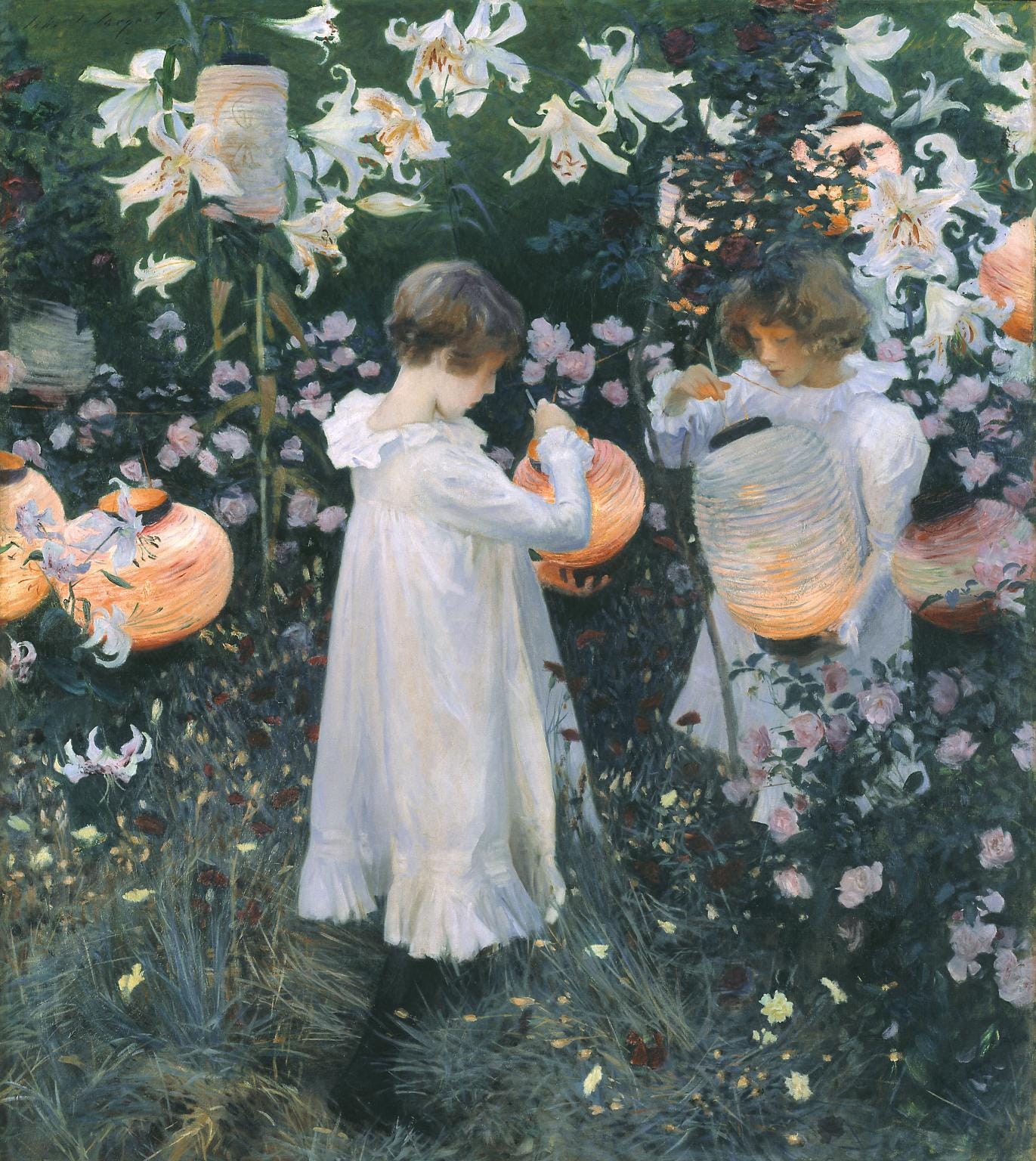John Singer Sargent | Carnation, Lily, Lily, Rose | Oil on Canvas | 1885-86 | Tate Gallery, London