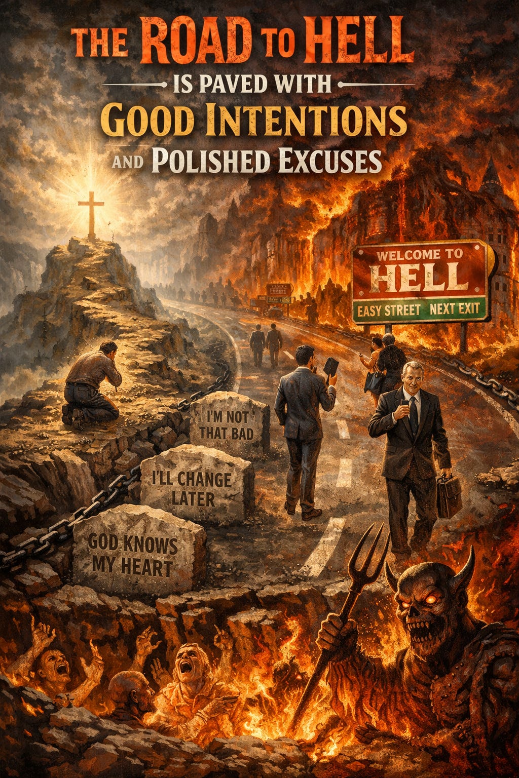 The Road to Hell Is Paved With Good Intentions and Polished Excuses