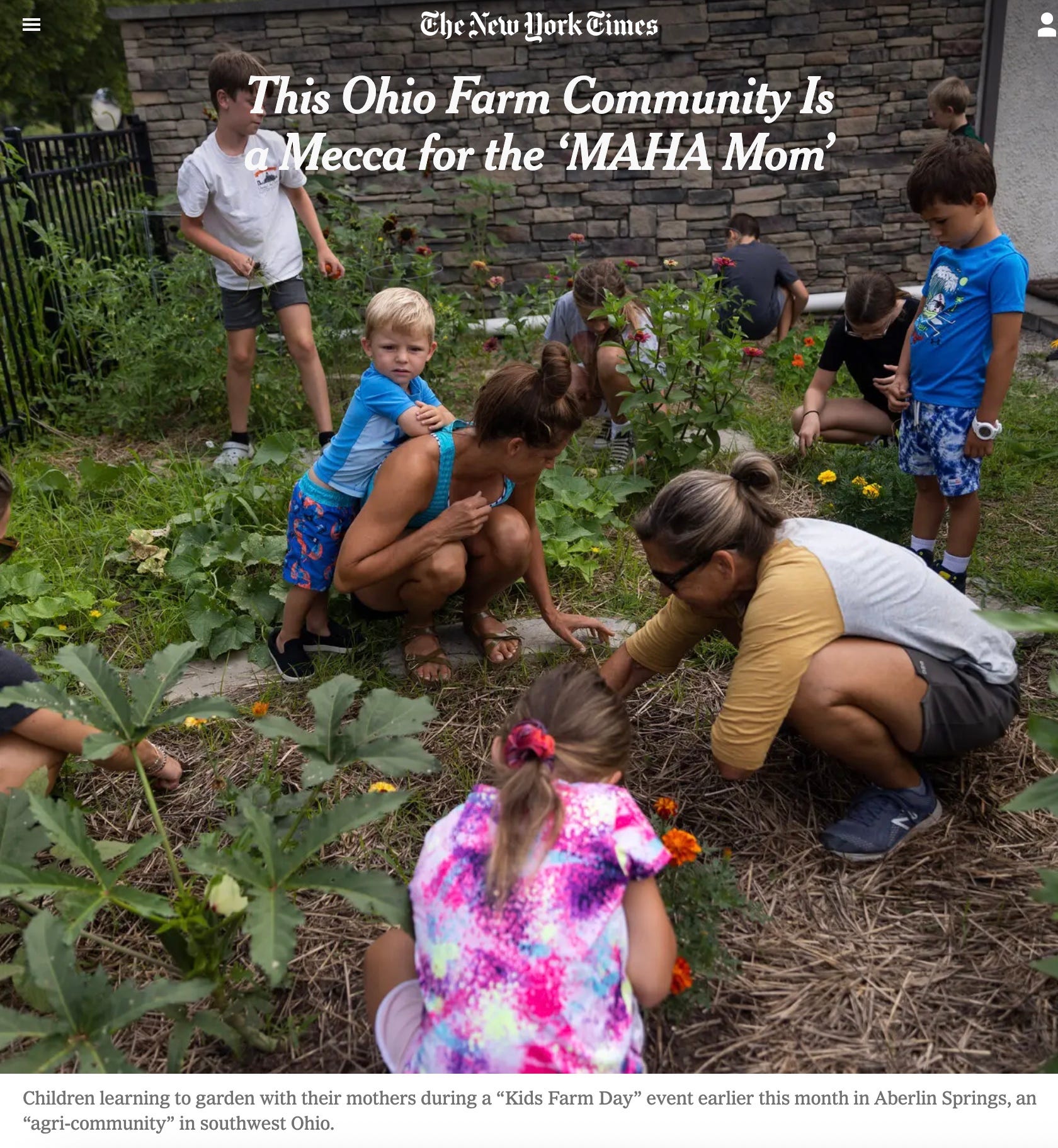 So many ask how do we fight back? An intentional community of MAHA types in Ohio is one way. I will be a speaker at their Rogue Food Conference next month. NYT featured the community 8/15 on p1!
