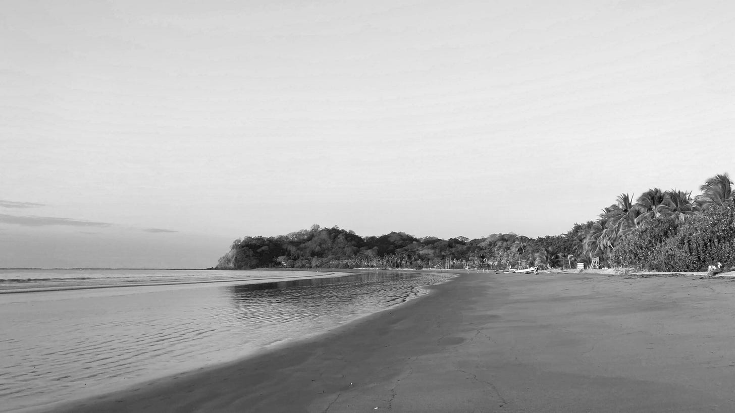 Desolate beach in Samara, Costa Rica Desolate beach in Samara, Costa Rica