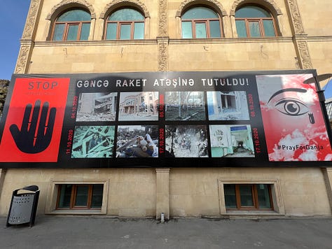 Scenes from the city of Ganja.