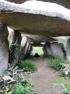 Inside the Dolmen of Prajou, communing with the Deva.