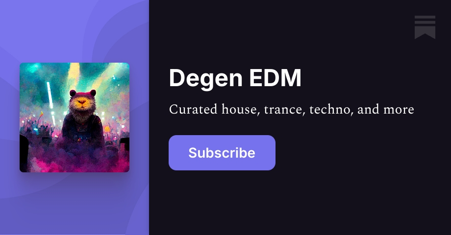 Degen EDM | BowTiedGopher | Substack