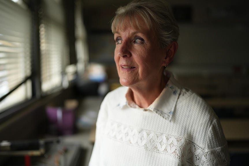 Joy Clarke says she was punished for talking to a news crew. (Australian Story: Tom Hancock)