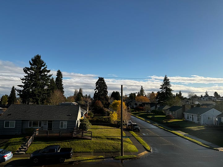 outdoor photos taken during walks with my wife around our new neighborhood in Tacoma, Washington