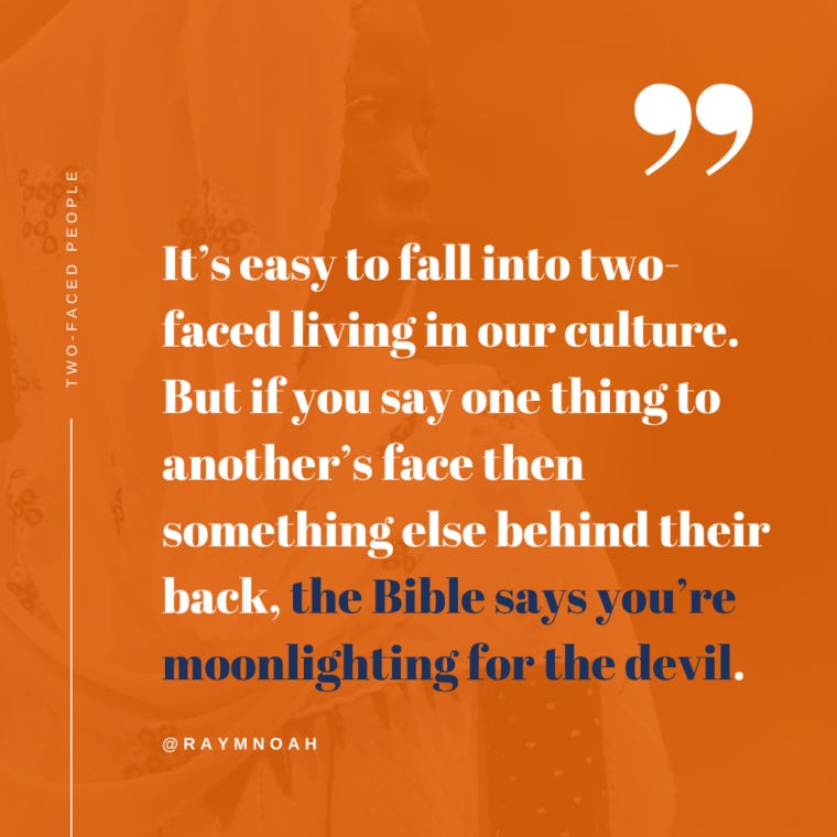New Article: Two-Faced People New Article: Two-Faced People