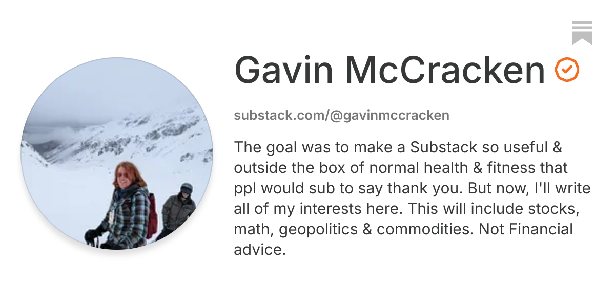 Gavin McCracken | Substack