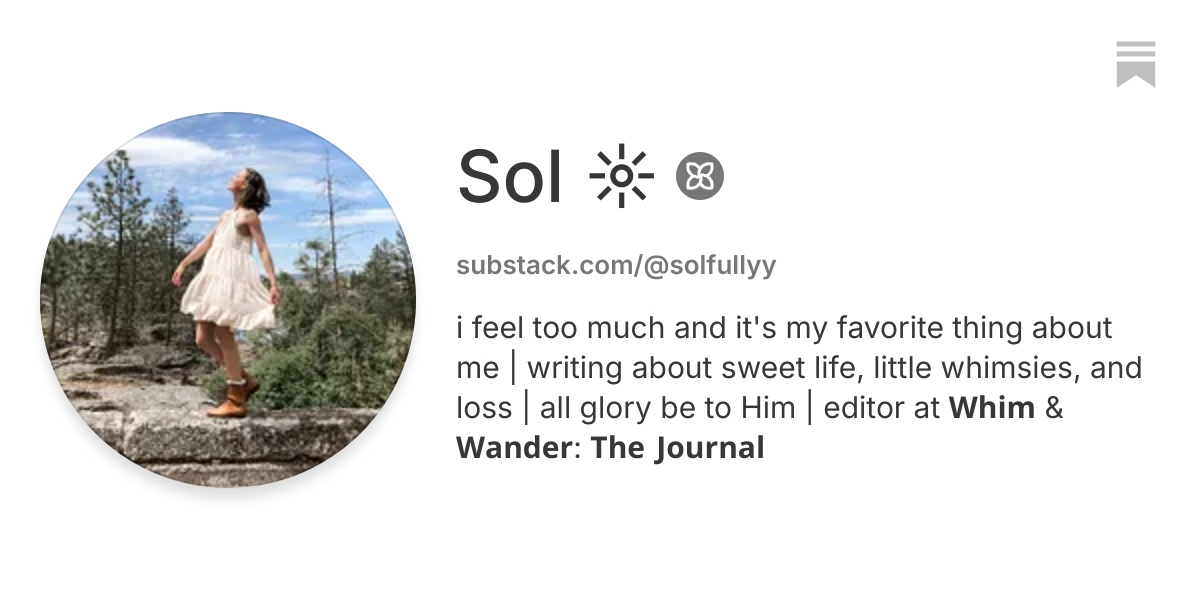 Sol ☼ | Substack