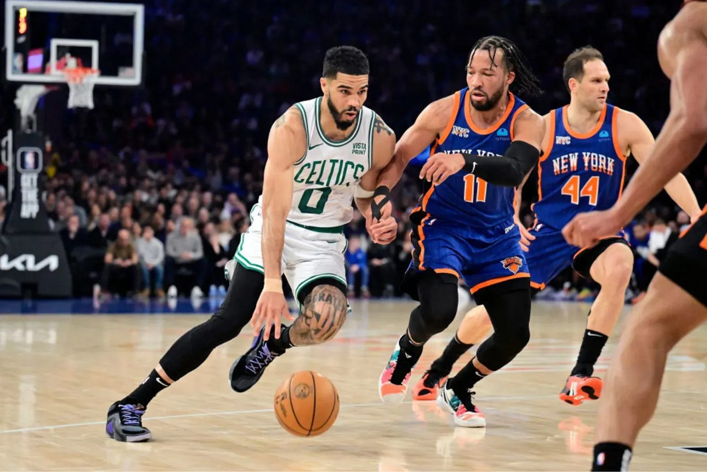 Jayson Tatum of the Boston Celtics | Jalen Brunson of the New York Knicks Jayson Tatum of the Boston Celtics | Jalen Brunson of the New York Knicks