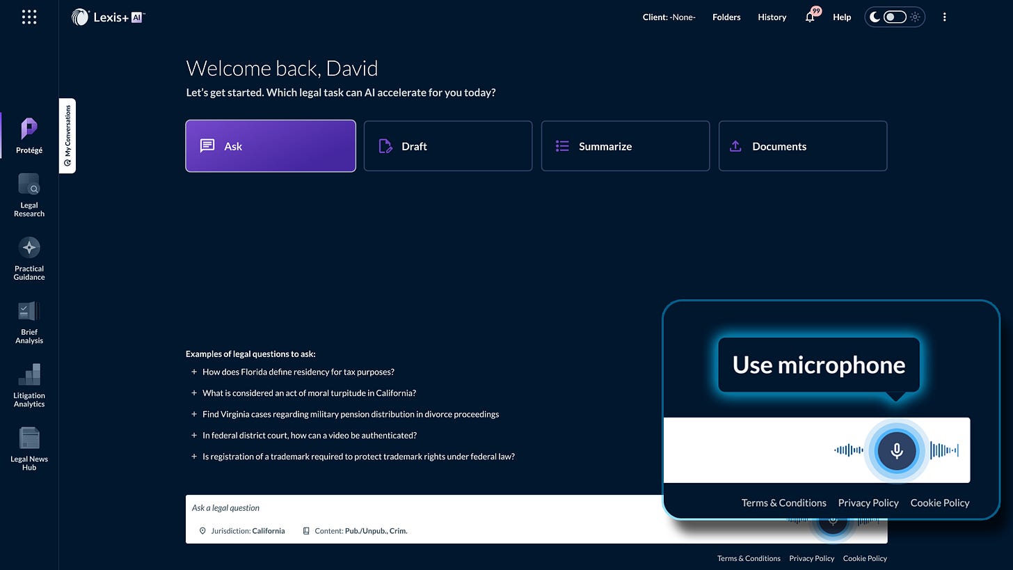As Legalweek Kicks Off in NYC, LexisNexis Unveils Legal Industry’s First Voice AI Assistant In Protégé
