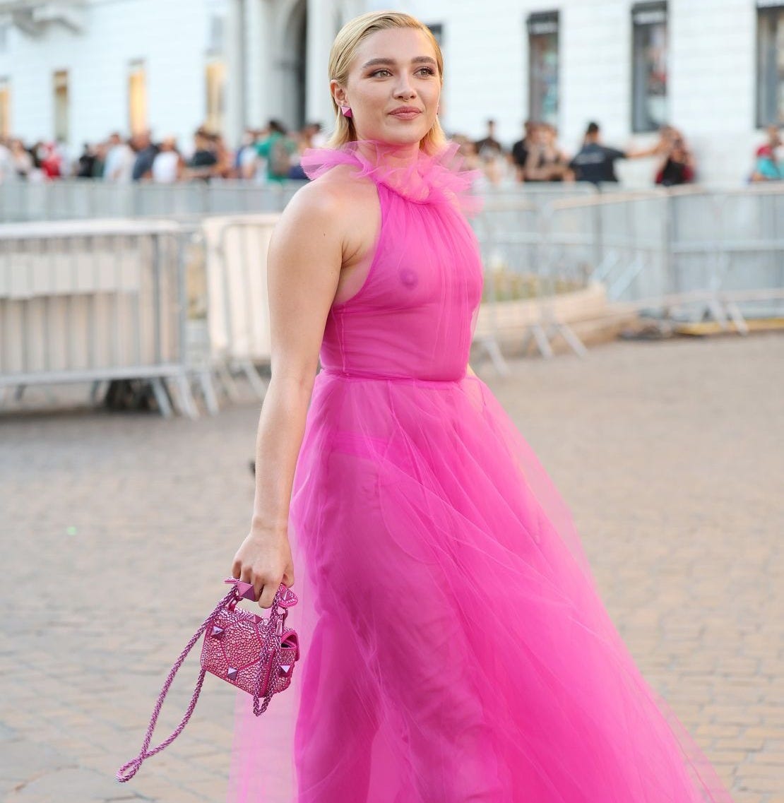 The amendment prohibiting nudity raises more questions than it solves. Particularly in how nakedness is defined. In 2022, Florence Pugh caused controversy in a dress at the Valentino Haute Couture show in Rome that showed her chest. The amendment prohibiting nudity raises more questions than it solves. Particularly in how nakedness is defined. In 2022, Florence Pugh caused controversy in a dress at the Valentino Haute Couture show in Rome that showed her chest.
