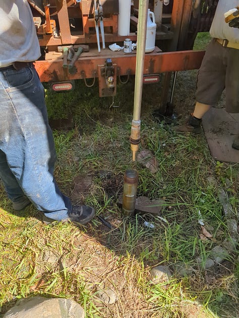Barn well repair and repatriation on an Ox