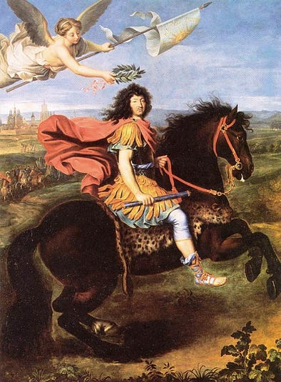 Equestrian Portrait of Louis XIV by MIGNARD, Pierre