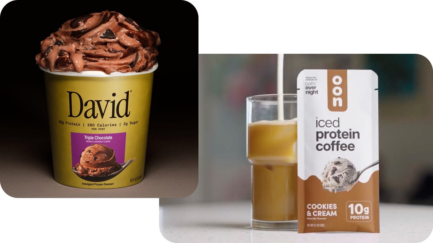 Protein ice cream and coffee Protein ice cream and coffee