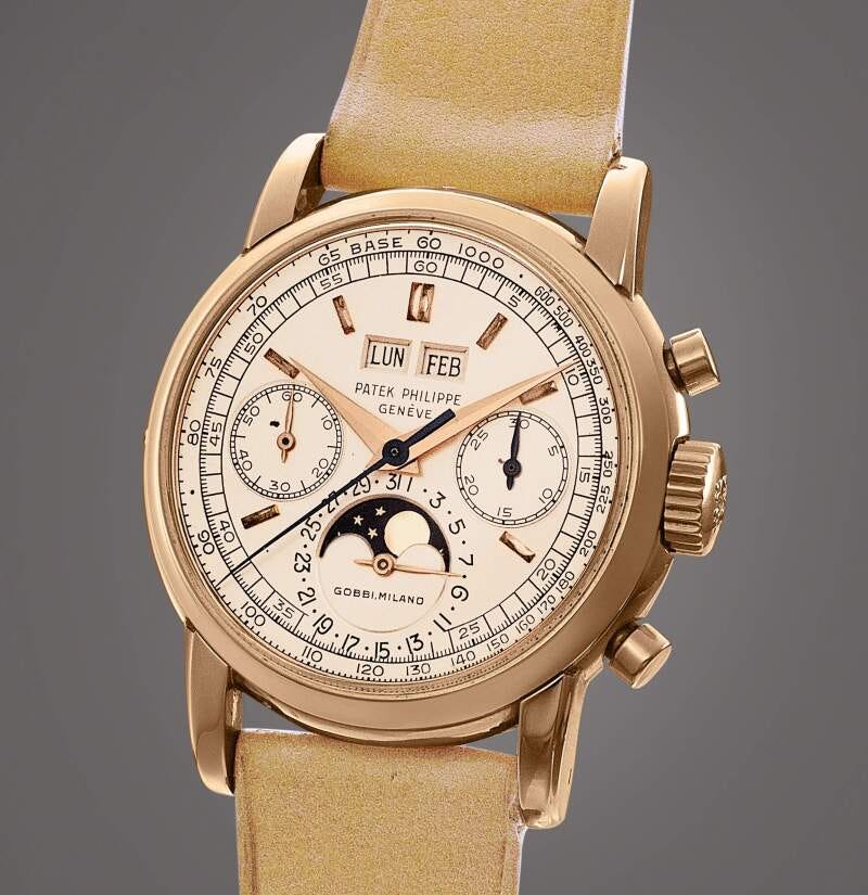 Patek Perpetual Calendar Chronograph 2499 in Pink Gold (Record Breaking!)