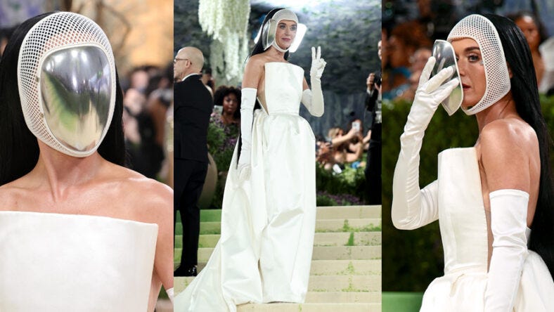 Katy Perry Gives Astronaut Vibes at Met Gala 2026, Pulls Off Silver Mask on  Red Carpet to Reveal Her Face! - Just Jared - Celebrity News and Gossip |  Entertainment
