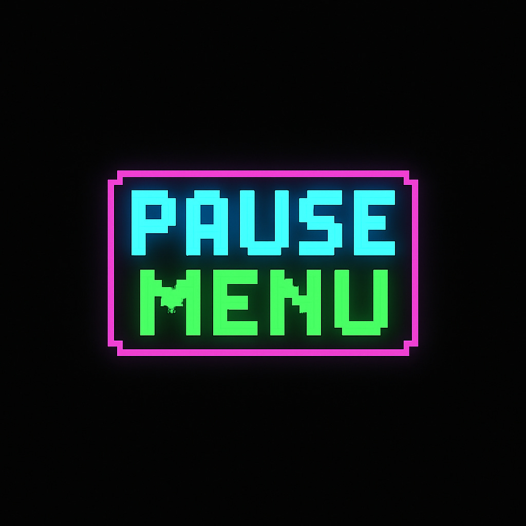Menu de pause rétro