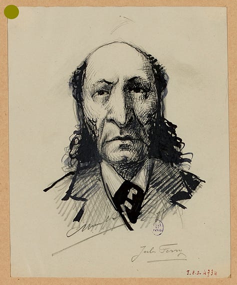 Portraits de figures républicaines de la IIIe République: Adolphe Thiers; Léon Gambetta; Georges Clémenceau; Jules Ferry; Raymond Poincaré; Aristide Briand; René Viviani; Alexandre Millerand; Emile Combes…