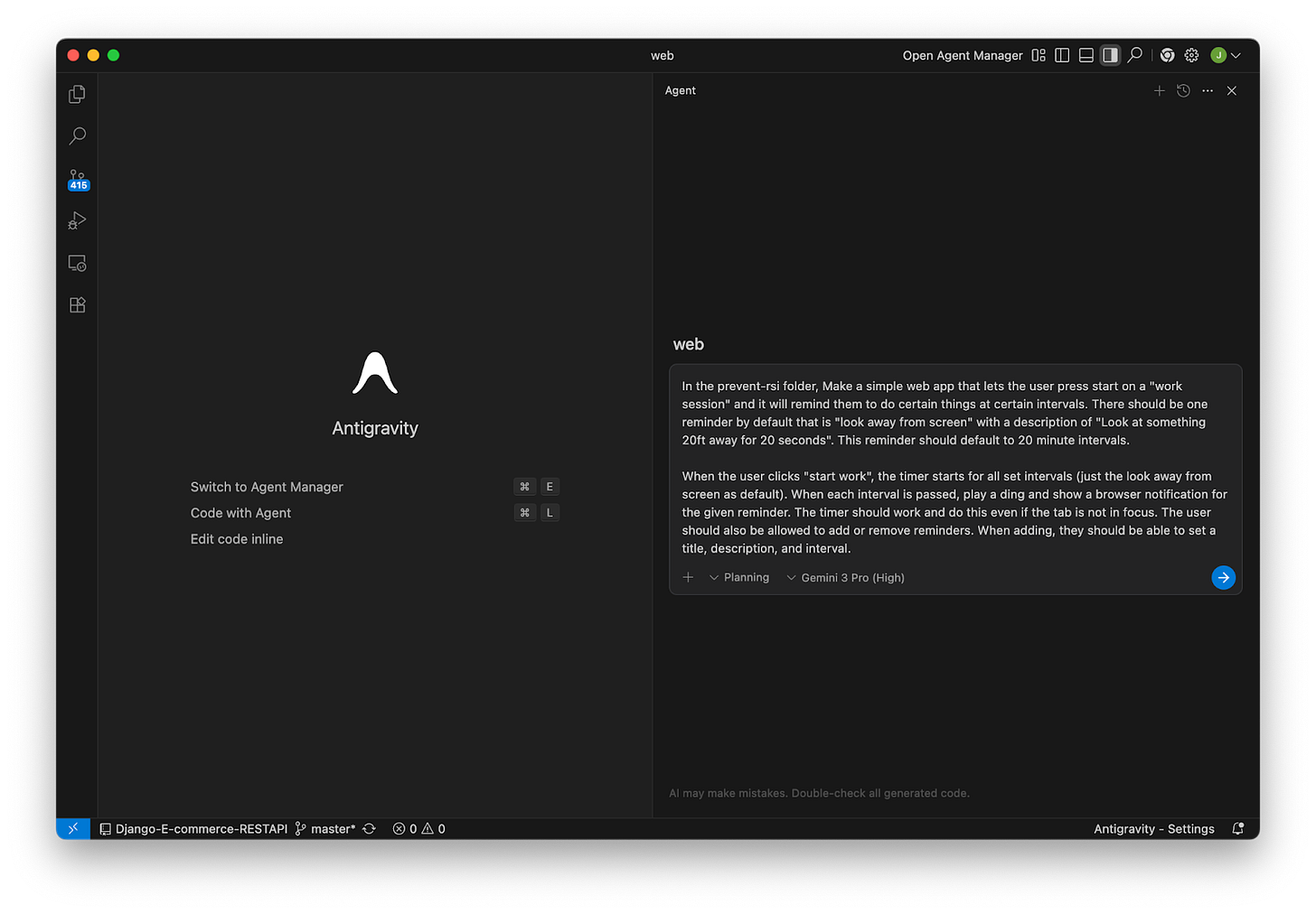 Your guide to building apps with Google Antigravity