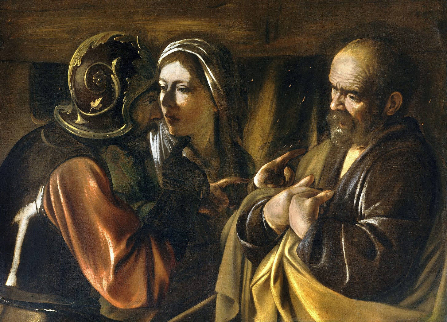 The Denial of Saint Peter by Caravaggio The Denial of Saint Peter by Caravaggio