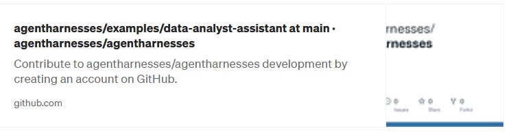 Agent Harnesses 示例截图之一。