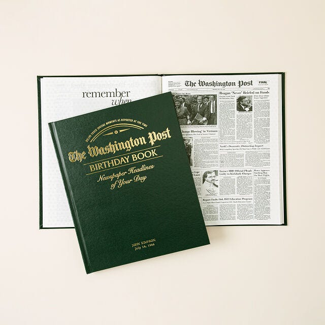 The Washington Post Custom Birthday Book