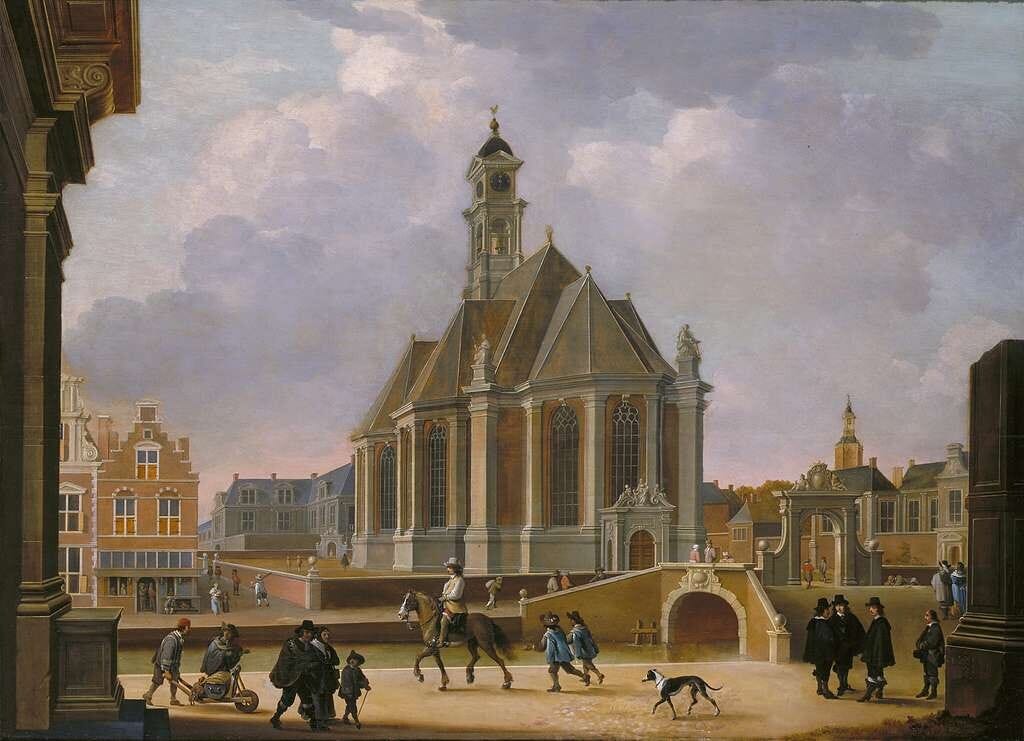 Bartholomeus van bassen de nieuwe kerk aan het spui gezien vanuit het oosten 2d5991