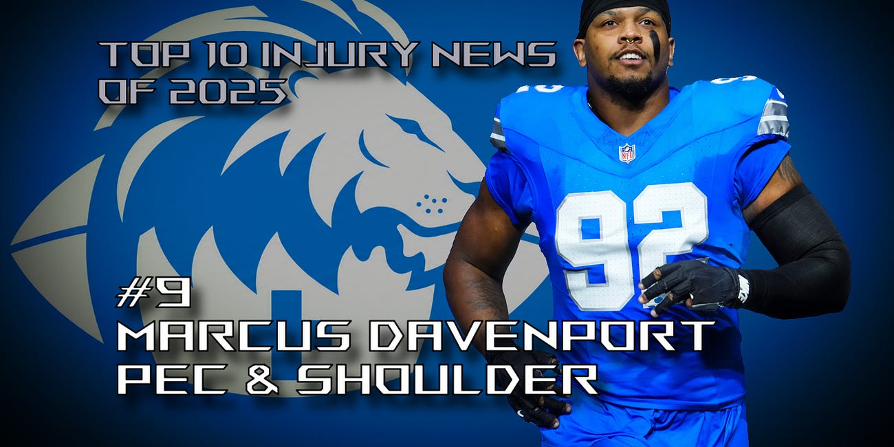 Lions Top 10 Injury News of 2025: #9 Marcus Davenport Pec & Shoulder