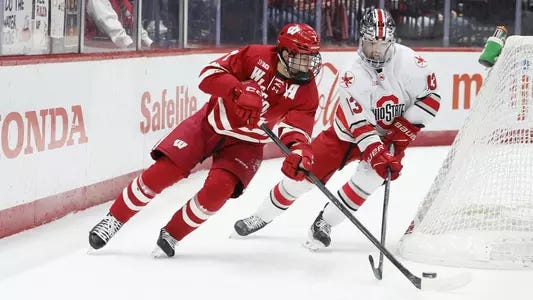 No. 13/12 Wisconsin earns 4-2 win at Ohio State | Wisconsin Badgers No. 13/12 Wisconsin earns 4-2 win at Ohio State | Wisconsin Badgers
