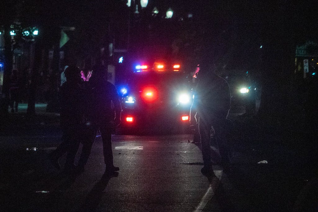 2020-08-23 PPB North Precinct Protest