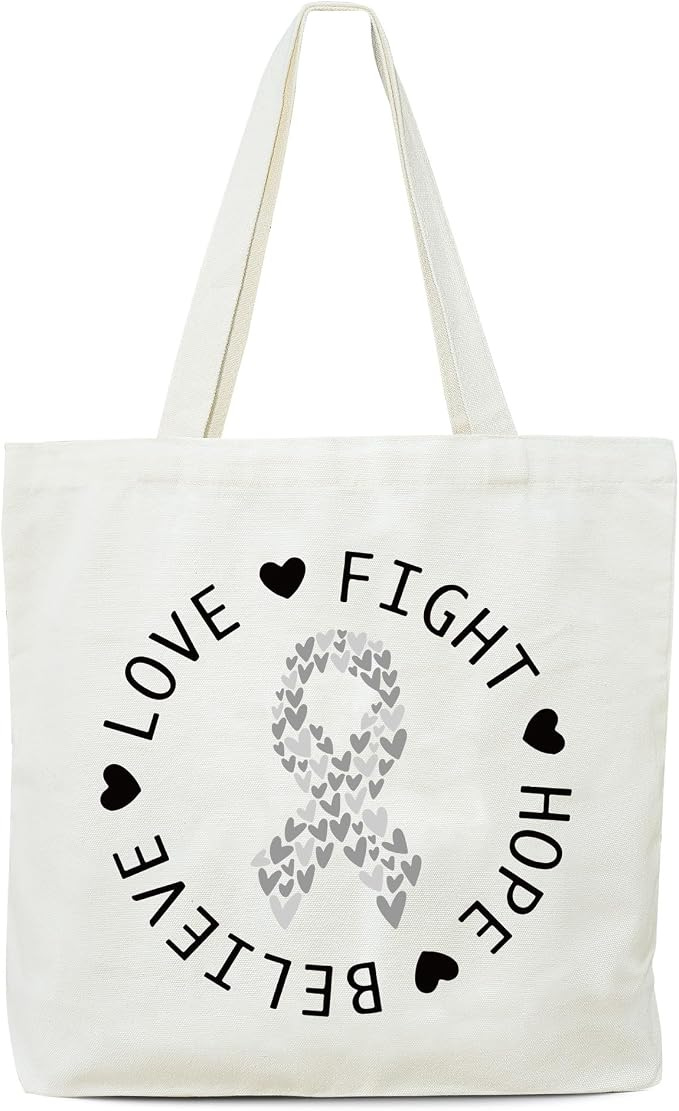 OZTEMETY Breast Cancer Tote Bags - Chemo &amp; Post-Surgery Care Package, Inspirational Gifts - Women's Canvas Reusable Shopping Bags-51
