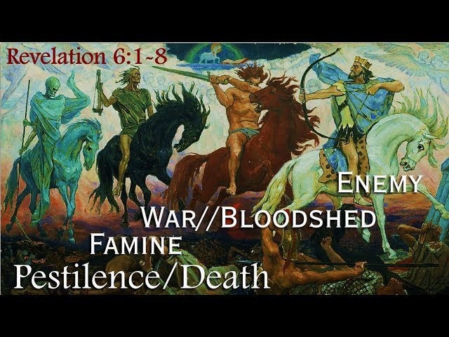 THE FOUR HORSEMEN OF THE APOCALYPSE - What Do They Bring? Whose Side Are  They On? (Apocalypse #27) - YouTube
