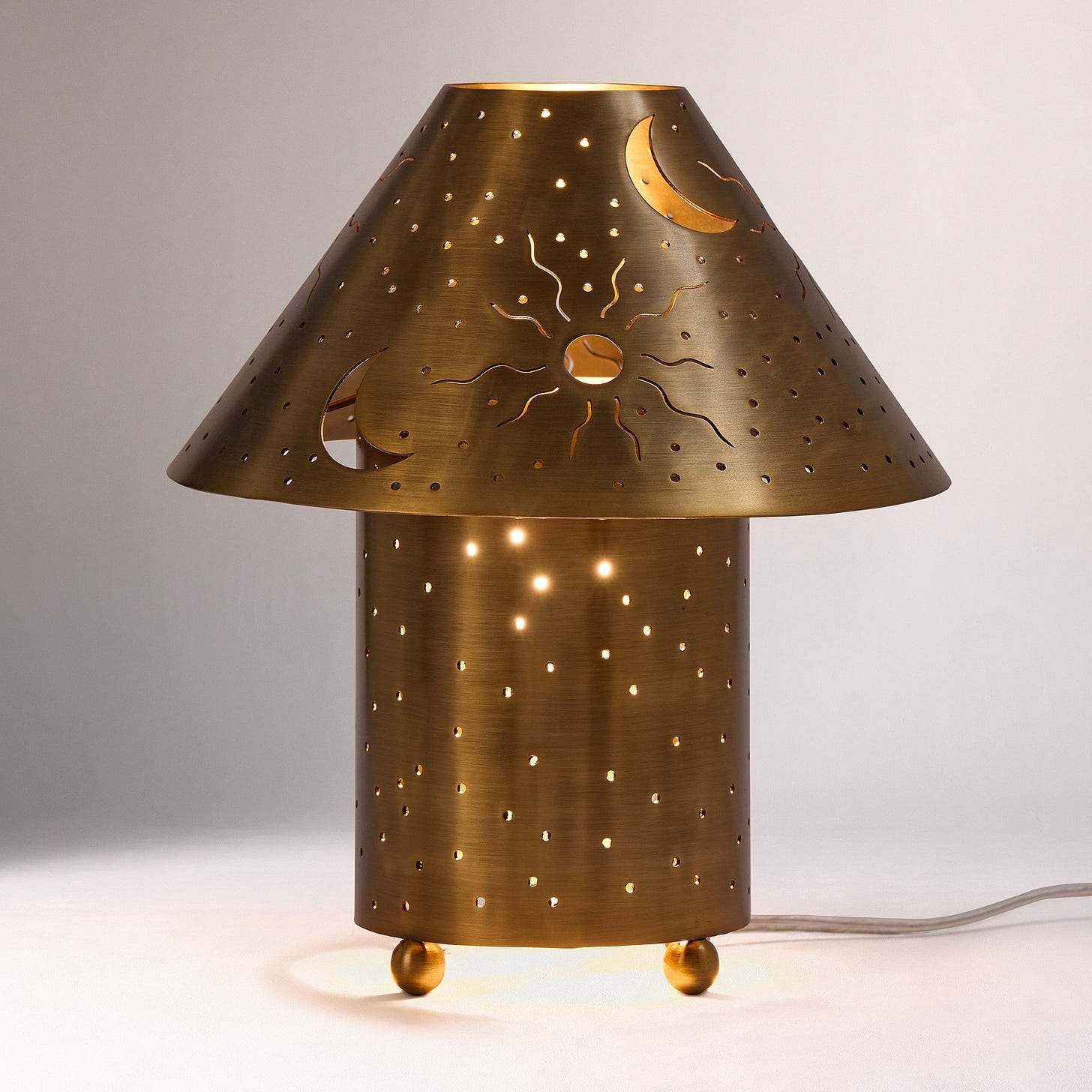 Alt image 4 for Celestial Metal Table Lamp (12")