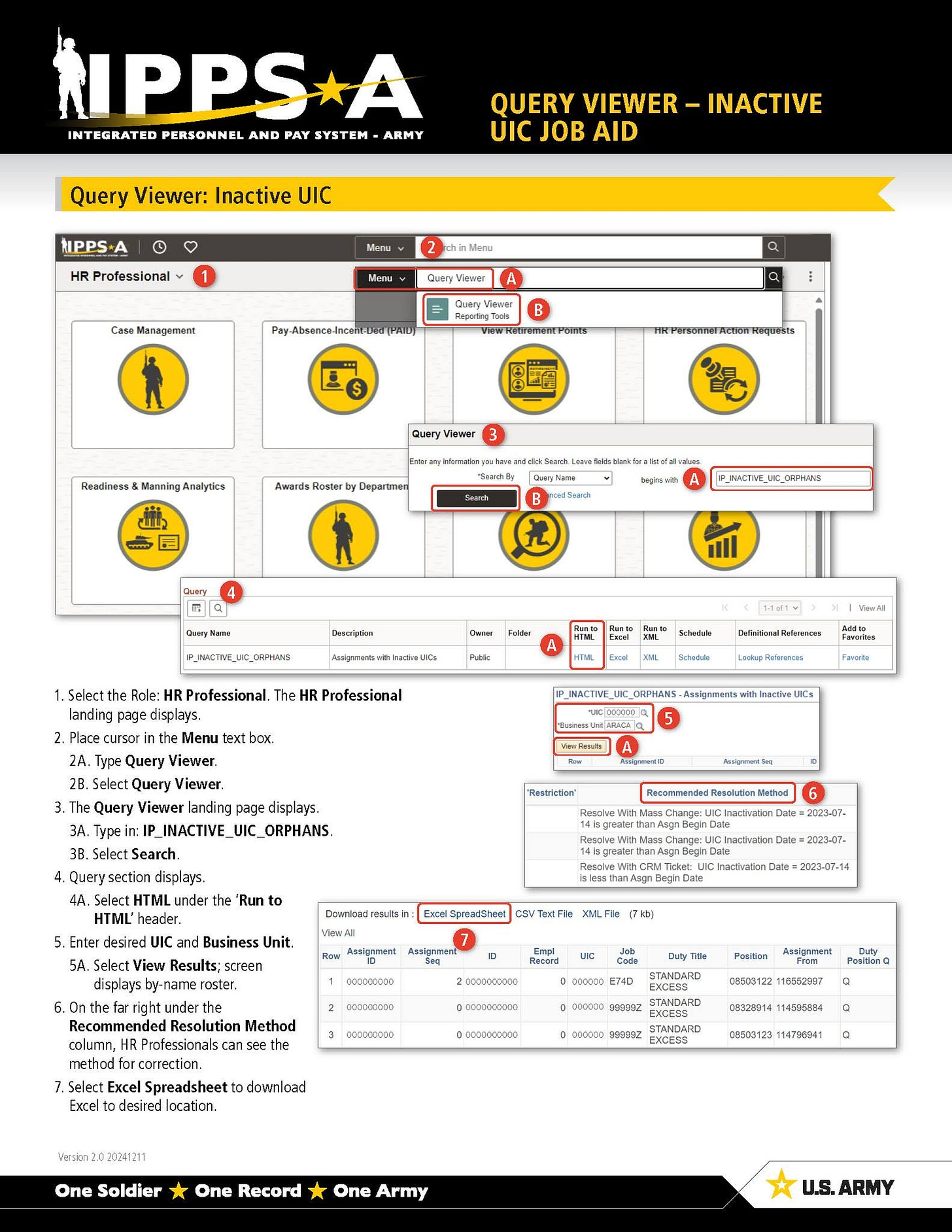 Inactive UIC Job Aid: This Job Aid assists with identifying inactive Unit Identification Codes (UICs) utilizing the Query Viewer.
S1NET: https://www.milsuite.mil/book/docs/DOC-1351356
Website: https://ipps-a.army.mil/Training/Training-Aids/Inactive UIC Job Aid: This Job Aid assists with identifying inactive Unit Identification Codes (UICs) utilizing the Query Viewer.
S1NET: https://www.milsuite.mil/book/docs/DOC-1351356
Website: https://ipps-a.army.mil/Training/Training-Aids/ Inactive UIC Job Aid: This Job Aid assists with identifying inactive Unit Identification Codes (UICs) utilizing the Query Viewer.
S1NET: https://www.milsuite.mil/book/docs/DOC-1351356
Website: https://ipps-a.army.mil/Training/Training-Aids/Inactive UIC Job Aid: This Job Aid assists with identifying inactive Unit Identification Codes (UICs) utilizing the Query Viewer.
S1NET: https://www.milsuite.mil/book/docs/DOC-1351356
Website: https://ipps-a.army.mil/Training/Training-Aids/