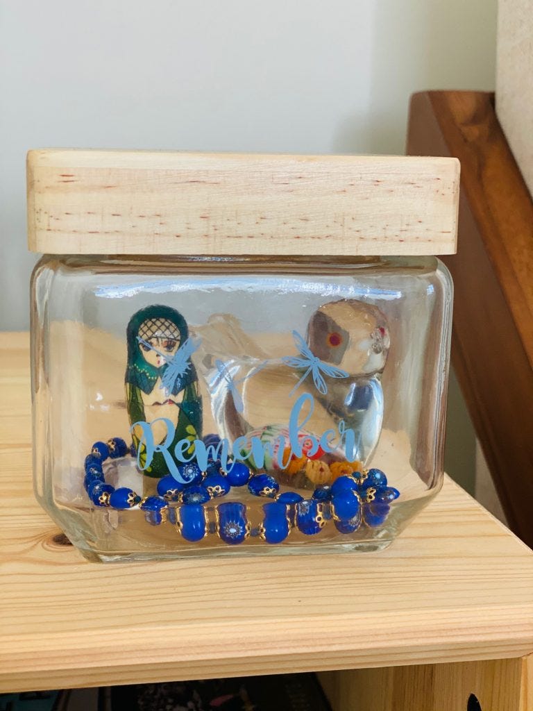 Self Care Box Memory Jar