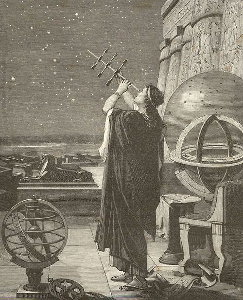 Illustration of Hypatia, Ancient Alexandria's female scholar and director of the Library of Alexandria Illustration of Hypatia, Ancient Alexandria's female scholar and director of the Library of Alexandria