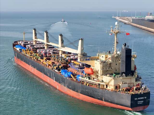 A loaded ship A loaded ship