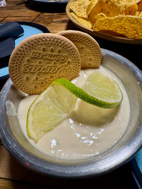 Sopapillas, chocolate budino and Carlota de Limon. 