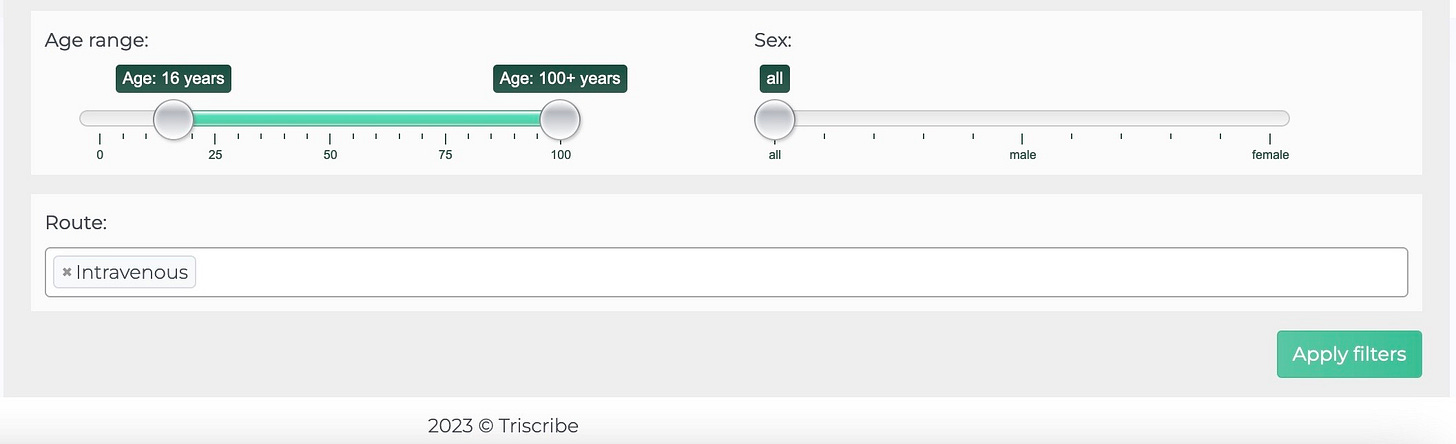 Triscribe patient age filter antimicrobial stewardship antibiotic stewardship cquin compliance