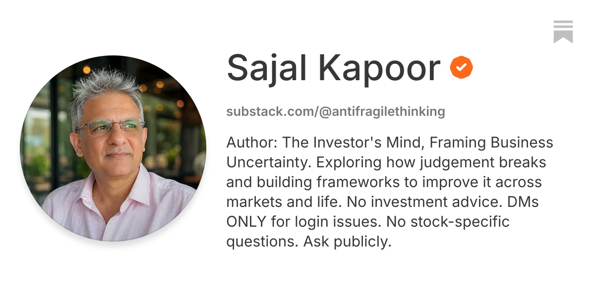 Sajal Kapoor | Substack