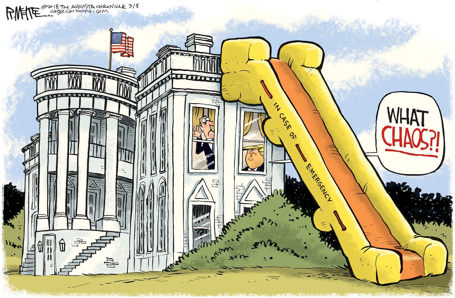 Political cartoon U.S. Trump White House chaos | The Week Political cartoon U.S. Trump White House chaos | The Week