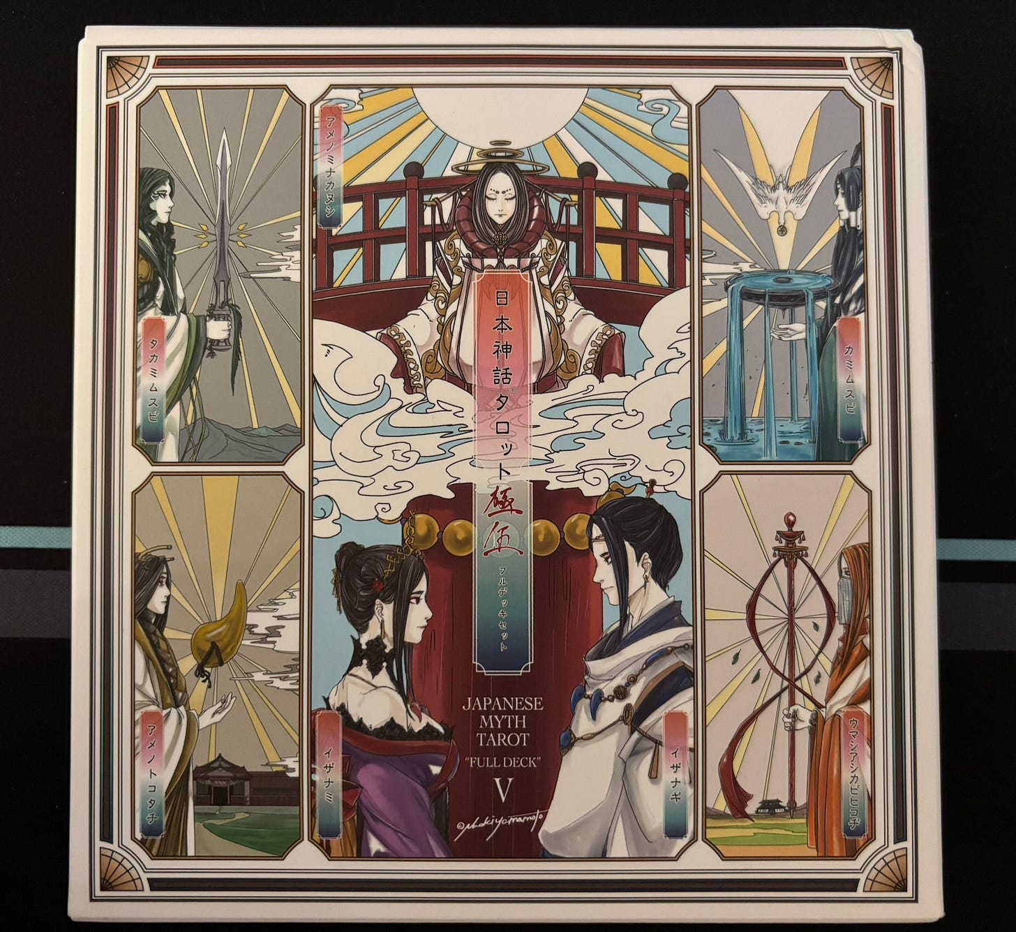 The front cover of Japanese Myth Tarot "Full Deck" V by Yamamoto Naoki ヤマモトナオキ